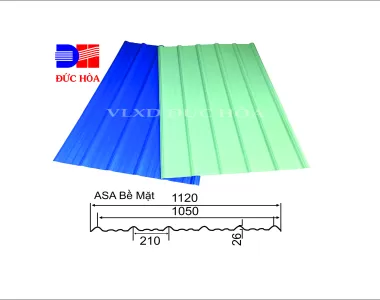 Tôn Nhựa ASA/PVC 6 sóng